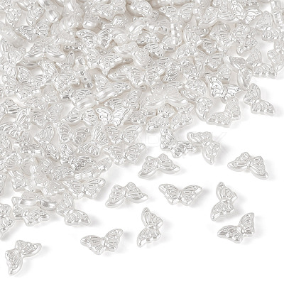 200Pcs ABS Imitation Pearl Beads OACR-TA0003-84D-1