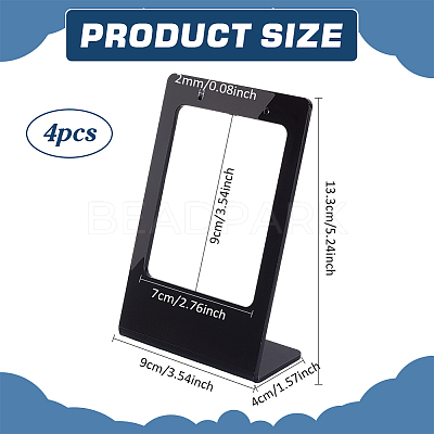 Acrylic Earring Display Stands EDIS-WH0012-46A-1