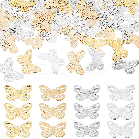 100Pcs 4 Colors Iron Pendants IFIN-TA0001-70-1