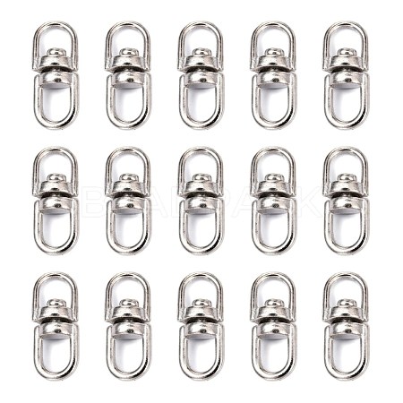 Alloy Double Eye Swivel Clasps PALLOY-E385-14P-1