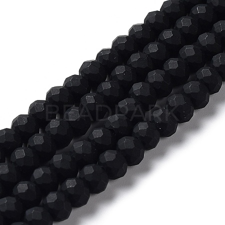 Glass Beads Strands EGLA-A034-P8mm-MD18-1