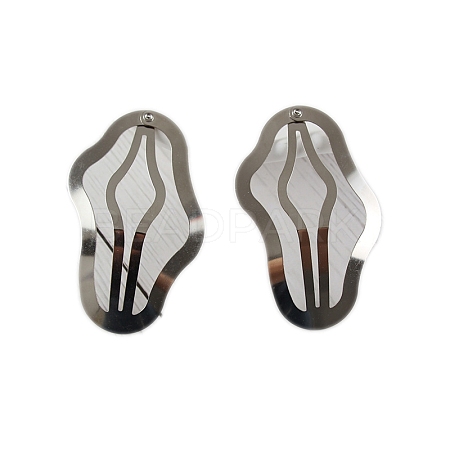 Metal Snap Hair Clips PW-WGF2AEE-01-1