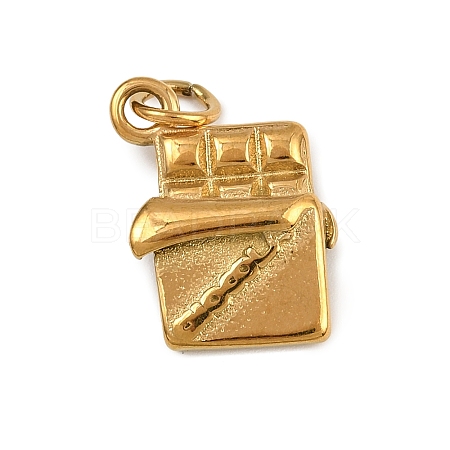 304 Stainless Steel Pendants STAS-B096-02G-04-1