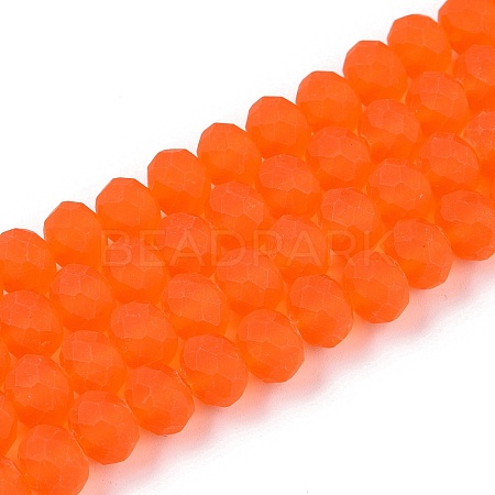 Transparent Glass Beads Strands X-EGLA-A044-T8mm-MD25-1