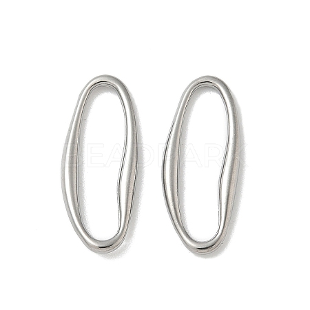 304 Stainless Steel Oval Linking Rings STAS-L300-010B-P-1