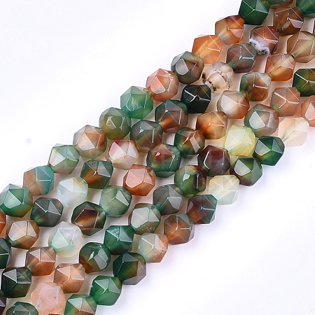 Natural Agate Beads Strands X-G-T121-08C-1