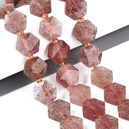 Natural Strawberry Quartz Beads Strands G-N368-01A-13-1