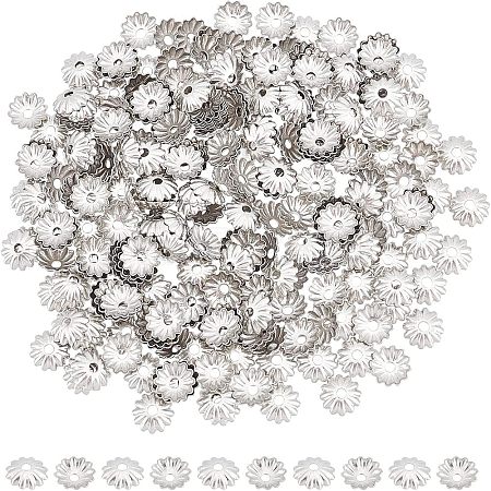 Unicraftale 300Pcs Flower 304 Stainless Steel Bead Caps STAS-UN0035-14-1