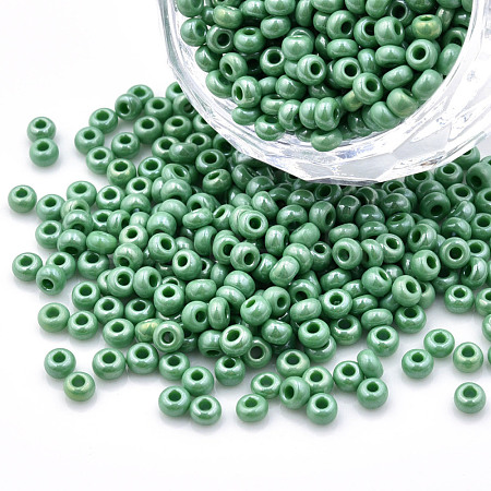 8/0 Czech Opaque Glass Seed Beads SEED-N004-003A-02-1