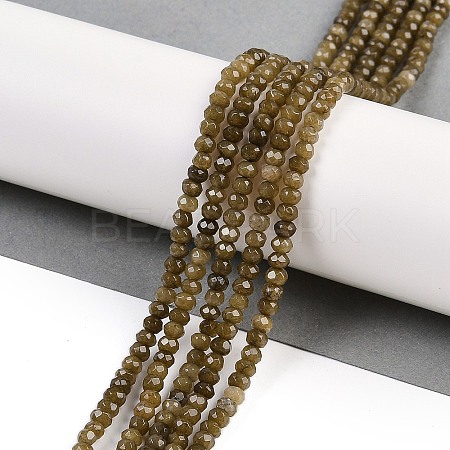Natural White Jade Beads Strands G-Z069-01Y-1