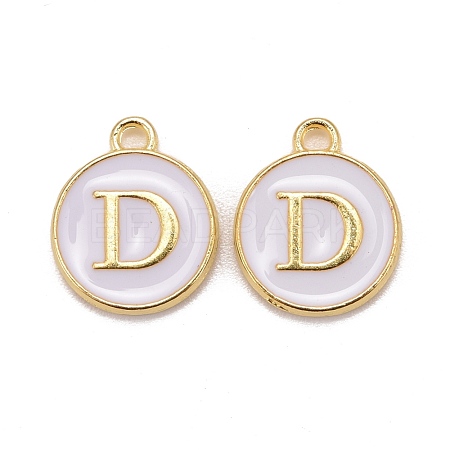 Golden Plated Alloy Charms X-ENAM-S118-01D-1