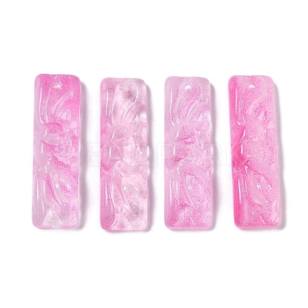 Baking Paint Glass Pendants GLAA-S202-16F-1