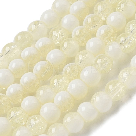 Crackle Glass Beads Strands GLAA-U001-6mm-11-1