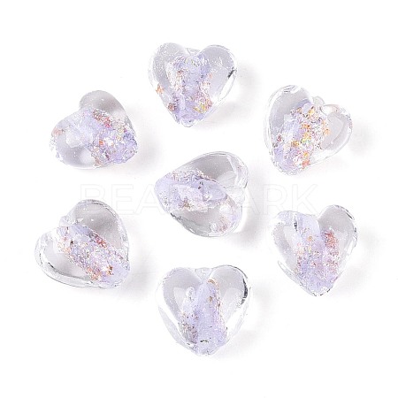 Handmade Foil Glass Beads FOIL-N029-09C-1