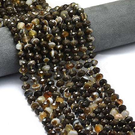 Natural Banded Agate Beads Strands G-P573-A09-01-1