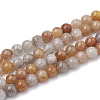 Natural Rutilated Quartz Beads Strands G-S337-8mm-01-1