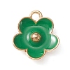 Light Gold Plated Alloy Enamel Pendants ENAM-YW0002-20F-7