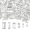 180Pcs 6 Style Glass Rhinestone Cabochons GLAA-FG0001-13-1