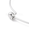 Non-Tarnish Screw End Ball 304 Stainless Steel Wire Bangle BJEW-F435-01P-3