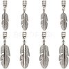 8Pcs 2 Size Alloy Cord Ends FIND-CA0003-70-1