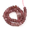 Natural Strawberry Quartz Beads Strands G-N347-09A-04-3