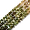 Natural Green Tourmaline Beads Strands G-H266-08A-1