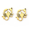 PVD Vacuum Plating 304 Stainless Steel Pendants STAS-N092-91G-2