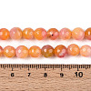 Dyed Natural White Jade Beads Strands G-T139-8mm-60-11-5