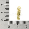 Real 18K Gold Plated Brass Pave Cubic Zirconia Pendants KK-M283-12B-02-3