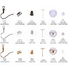 Brass Earring Hooks and Plastic Ear Nuts FIND-PH0015-08-2