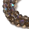 Electroplate Transparent Glass Beads Strands EGLA-A035-T4mm-L16-3