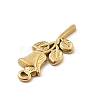 304 Stainless Steel Rhinestone Pendants STAS-D300-01G-02-2