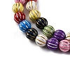 Grooved Resin Beads Strands RESI-M023-01G-G-3