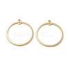 Brass 2-Loop Link Pendants X-KK-V003-08-1