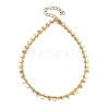 Brass Curb Chain Anklets AJEW-AN00290-1