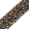 Electroplate Glass Beads Strands EGLA-A044-T4mm-B16-1