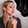 Geometric Charm Drop Earring DIY Making Kit DIY-UN0003-01-6