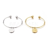201 Stainless Steel Cuff Bangles BJEW-M284-04-1-1