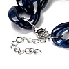 Chunky Acrylic Curb Chain Bracelet for Girl Women BJEW-JB06876-7