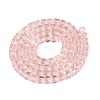 Transparent Glass Beads Strands LS-GLAA-R041-8x8mm-A04-2