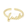 Rack Plating Brass Open Cuff Ring RJEW-Q773-20G-1