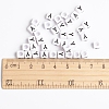 Acrylic Horizontal Hole Letter Beads PL37C9308-Y-3