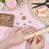 10Pcs 1-Hole Alloy Shank Buttons BUTT-MA0001-10A-3