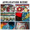 500G Mosaic Tiles Ceramics Cabochons PORC-FH0001-16-6