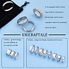 Unicraftale 24Pcs 24 Style 201 & 304 Stainless Steel Grooved Finger Ring Settings STAS-UN0044-15-5