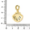 Brass Enamel European Dangle Charms KK-C119-05G-02-3