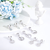 8 Pairs 8 Styles 304 Stainless Steel Cuff Earings EJEW-UN00005-2