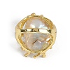 Nuggets Natural Pearl Finger Rings RJEW-P128-07G-3
