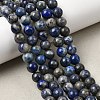 Natural Lapis Lazuli Beads Strands G-J396-8mm-5