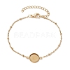 304 Stainless Steel Satellite Chain Bracelet Makings BJEW-JB10587-02-1